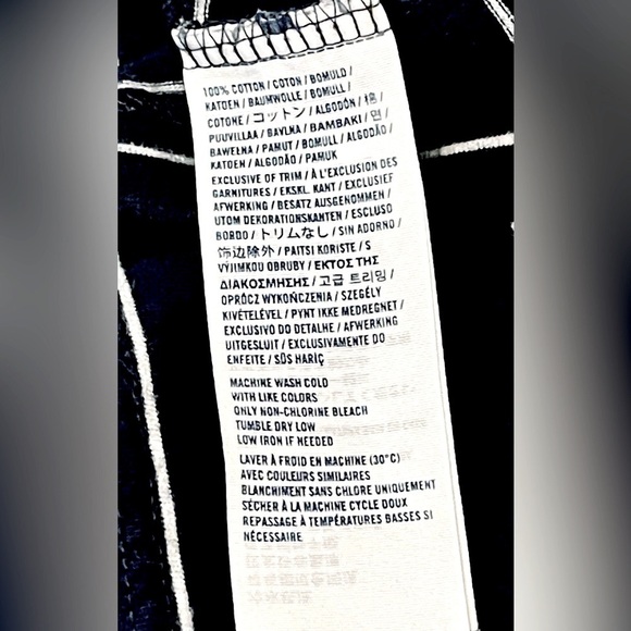 Abercrombie & Fitch navy blue striped Henley • Kid • - Picture 4 of 5